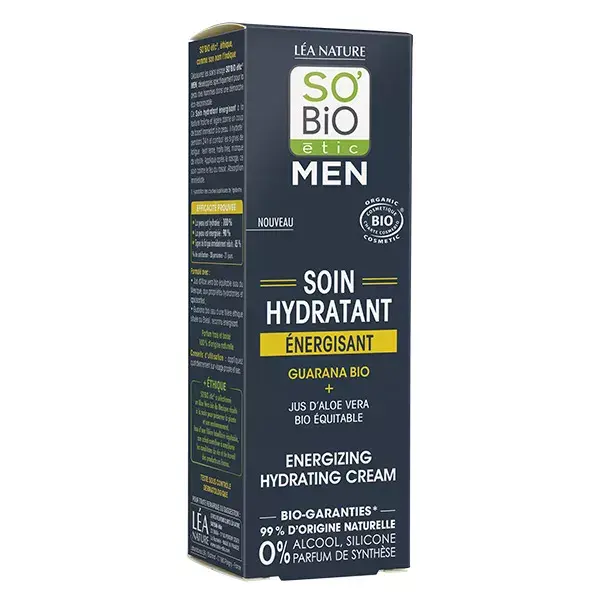 So'Bio Étic Men Hidratante Energizante com Guaraná Orgânico 50ml