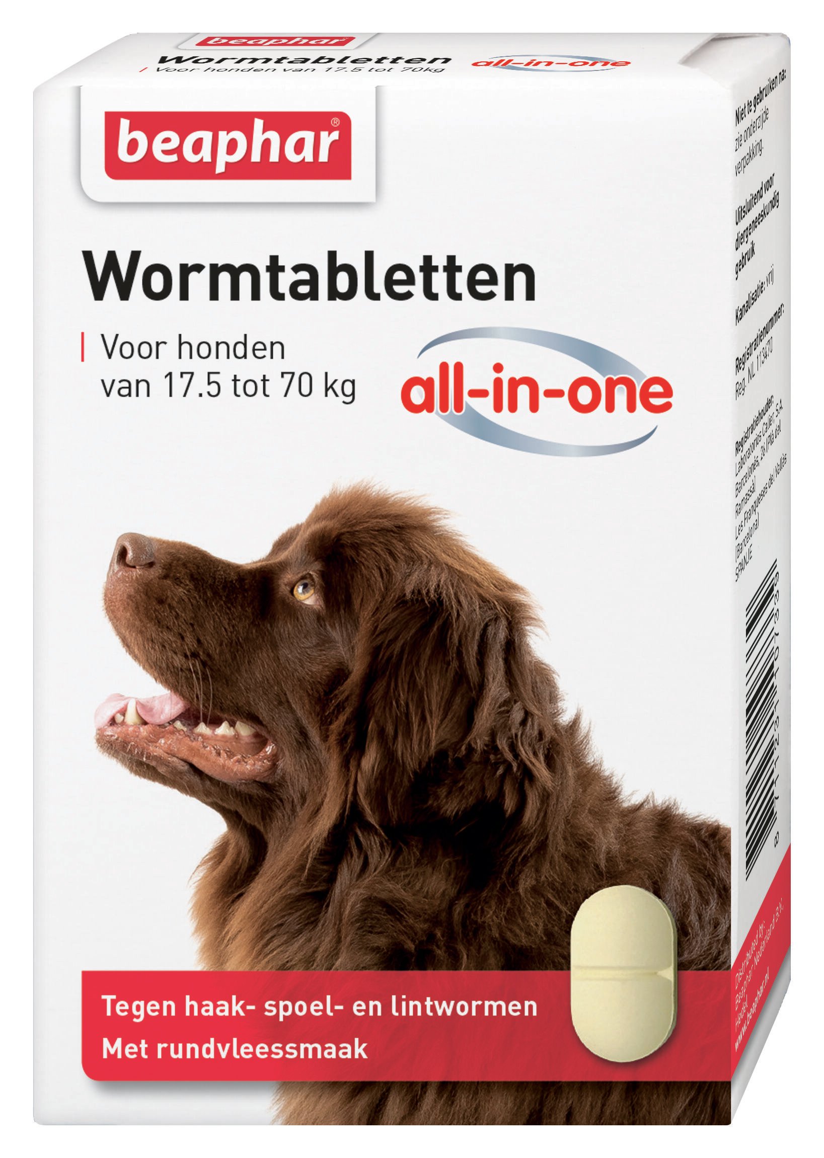 Beaphar All-in-one Tabletten - Ontwormen Hond - 2 Stuks - L