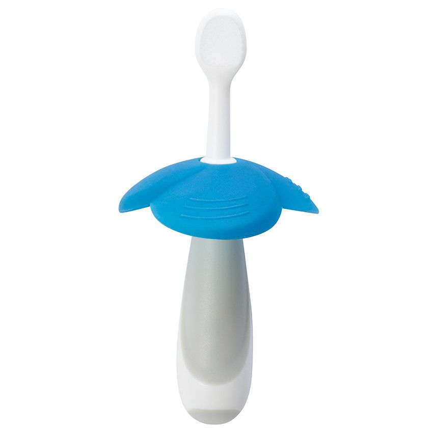 Brosse à dents en silicone Aloha 8m+ - Ecru