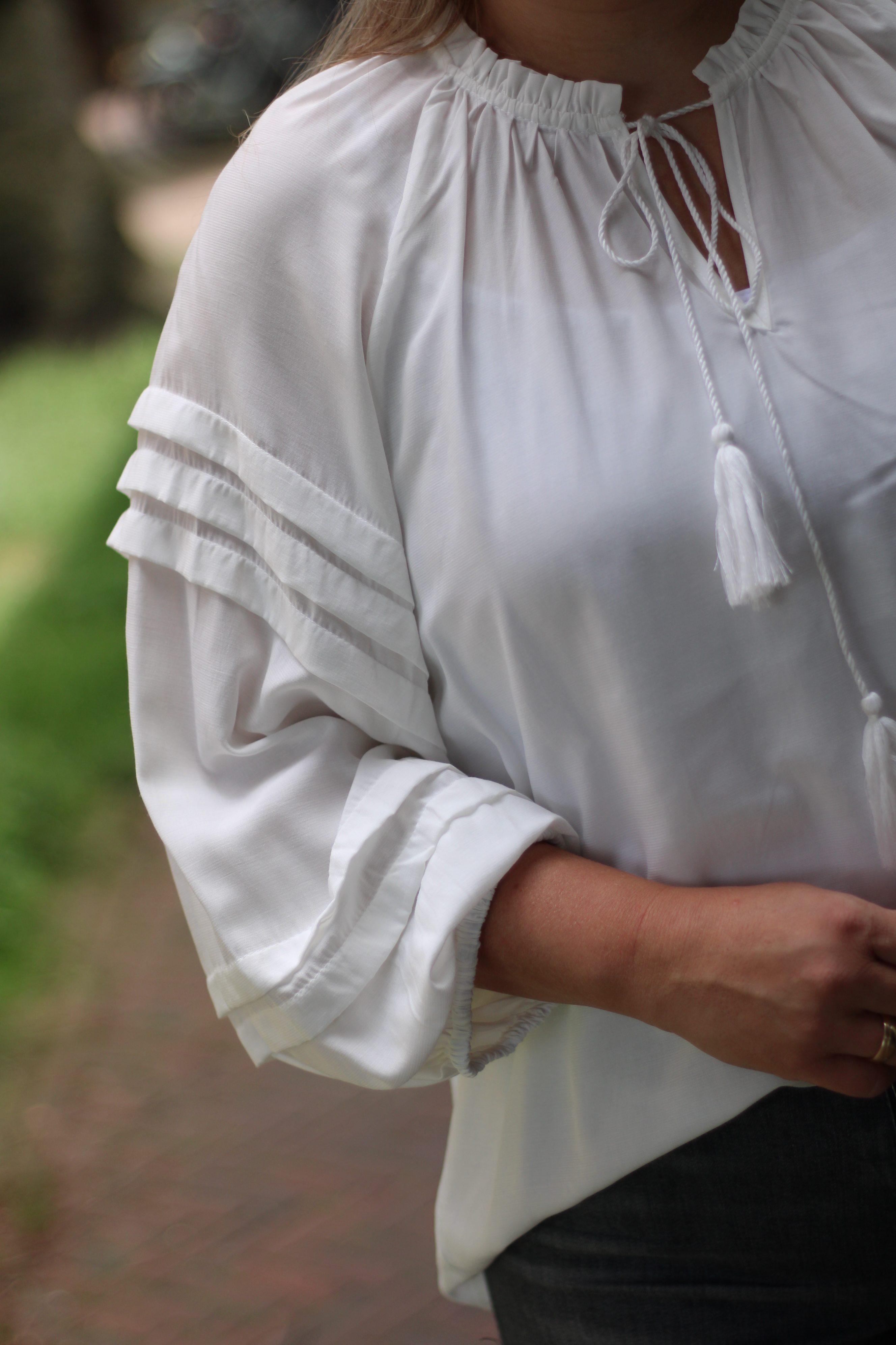 Culture - Asmine Wide Sleeve Blouse - Spring Gardenia