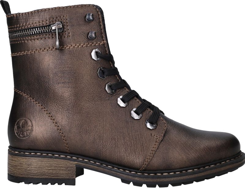 Rieker Veterboots Goud Dames