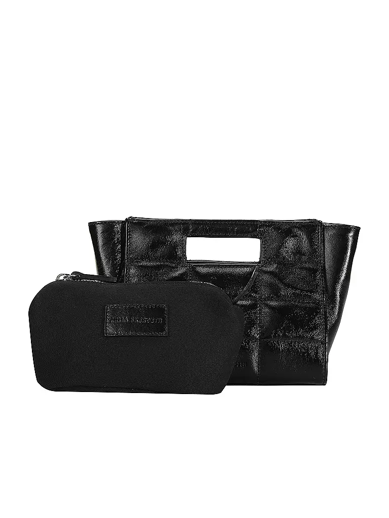 JULIA SKERGETH Ledertasche - Mini Bag THE QULITED BAG MINI schwarz
