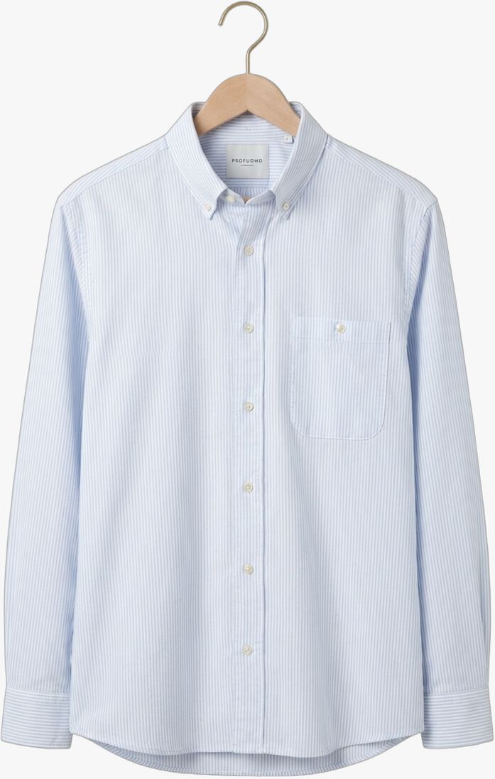 blauwe profuomo casual overhemd shirt bttn dwn rlx casual