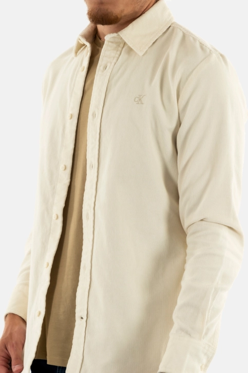 Chemise calvin klein jeans corduroy regular ybi ivory