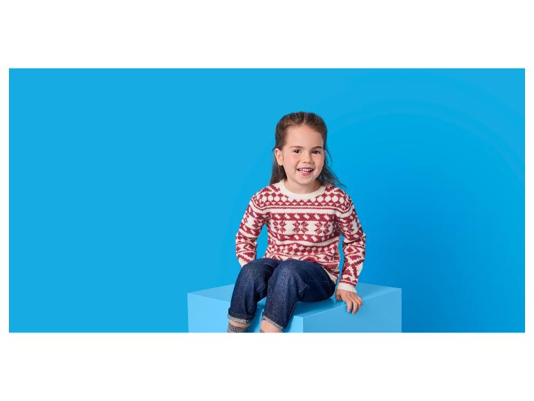 Gebreide kinder kersttrui