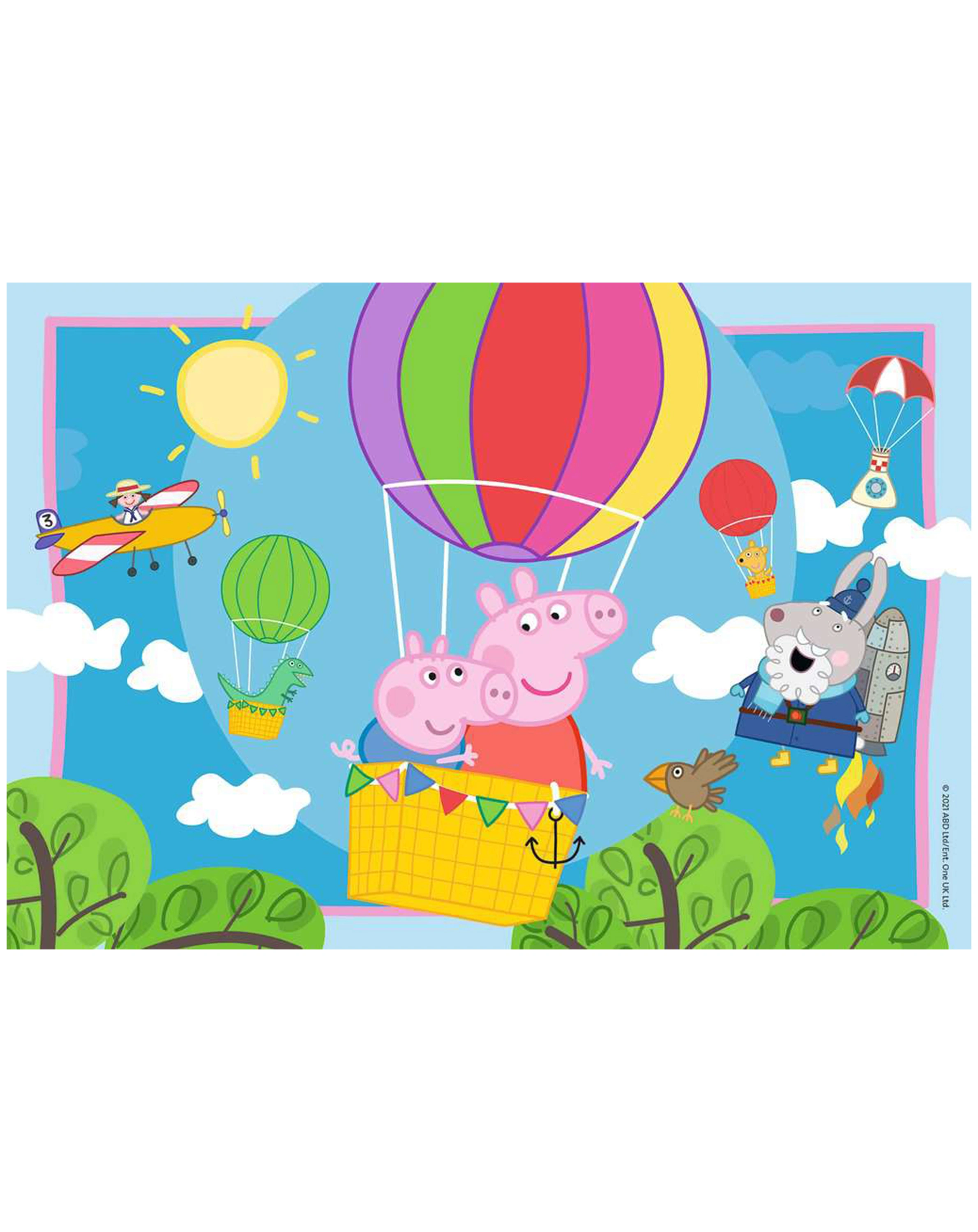 Puzzle PEPPAS ABENTEUER 2x12-teilig
