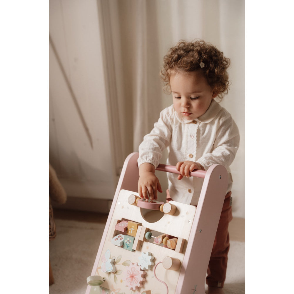 Køb Little Dutch Fairy Garden Pink Multi-Aktivitets Gåvogn