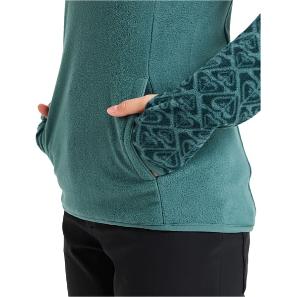 Sweat polaire ROXY SAYNA HALF ZIP SEA PINE ROXYGRAM TONAL