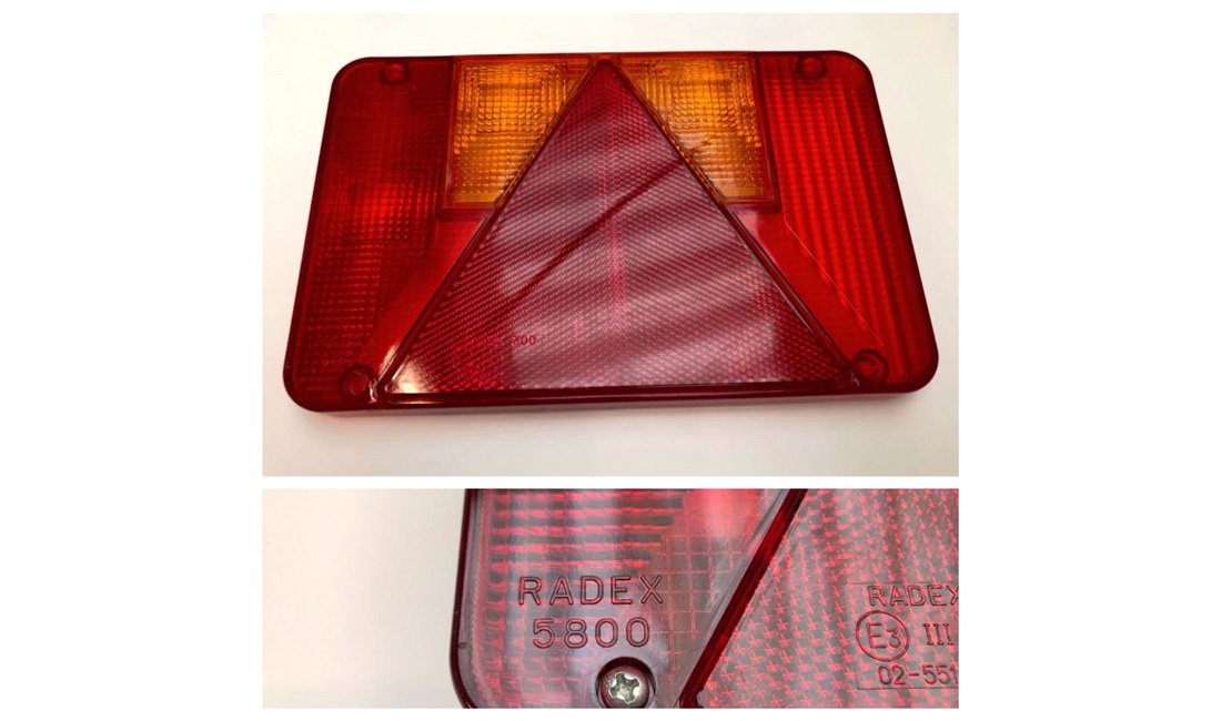 Lygteglas Radex 5800/5900/5901 højre