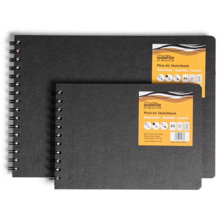 Seawhite Aquarellbuch Hardcover weiß 350 g/m²