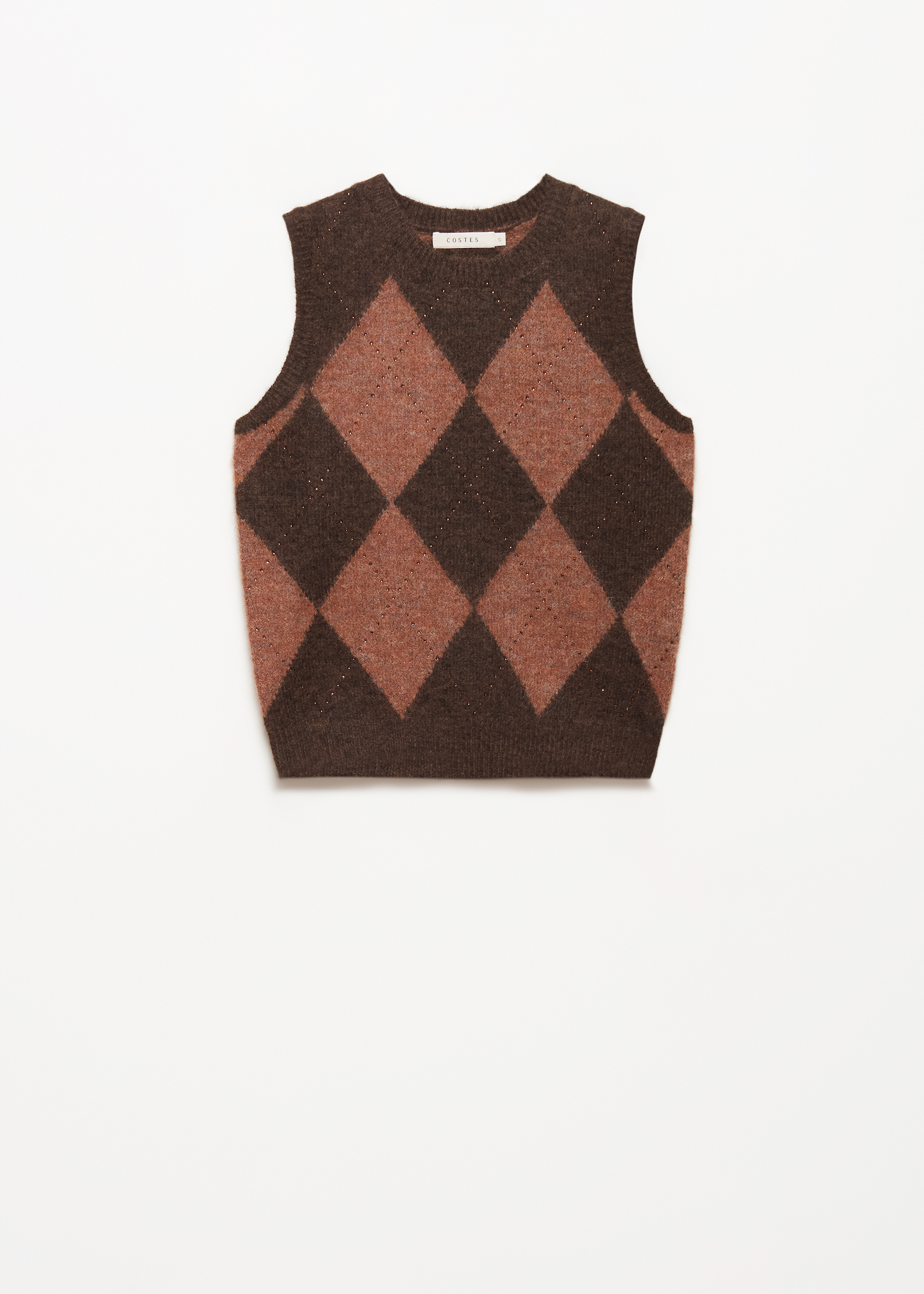 Spencer met argyle patroon en strass