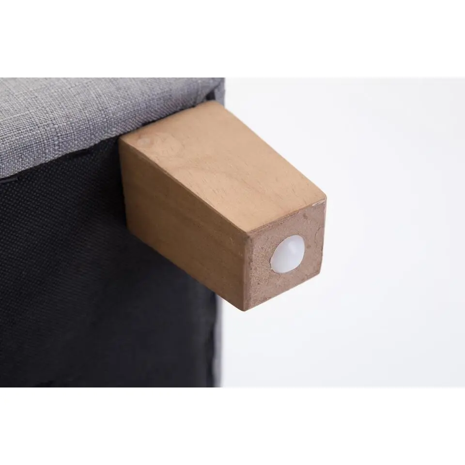 CLP Hocker Pharao antiek licht Frame - Stof - licht grijs