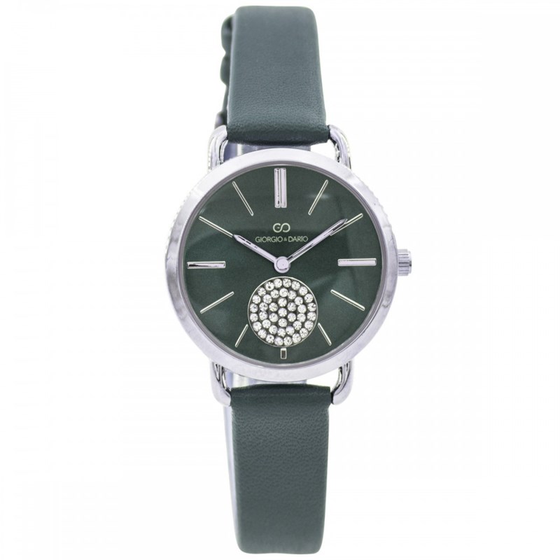 Montre Femme GIORGIO bracelet Cuir Vert