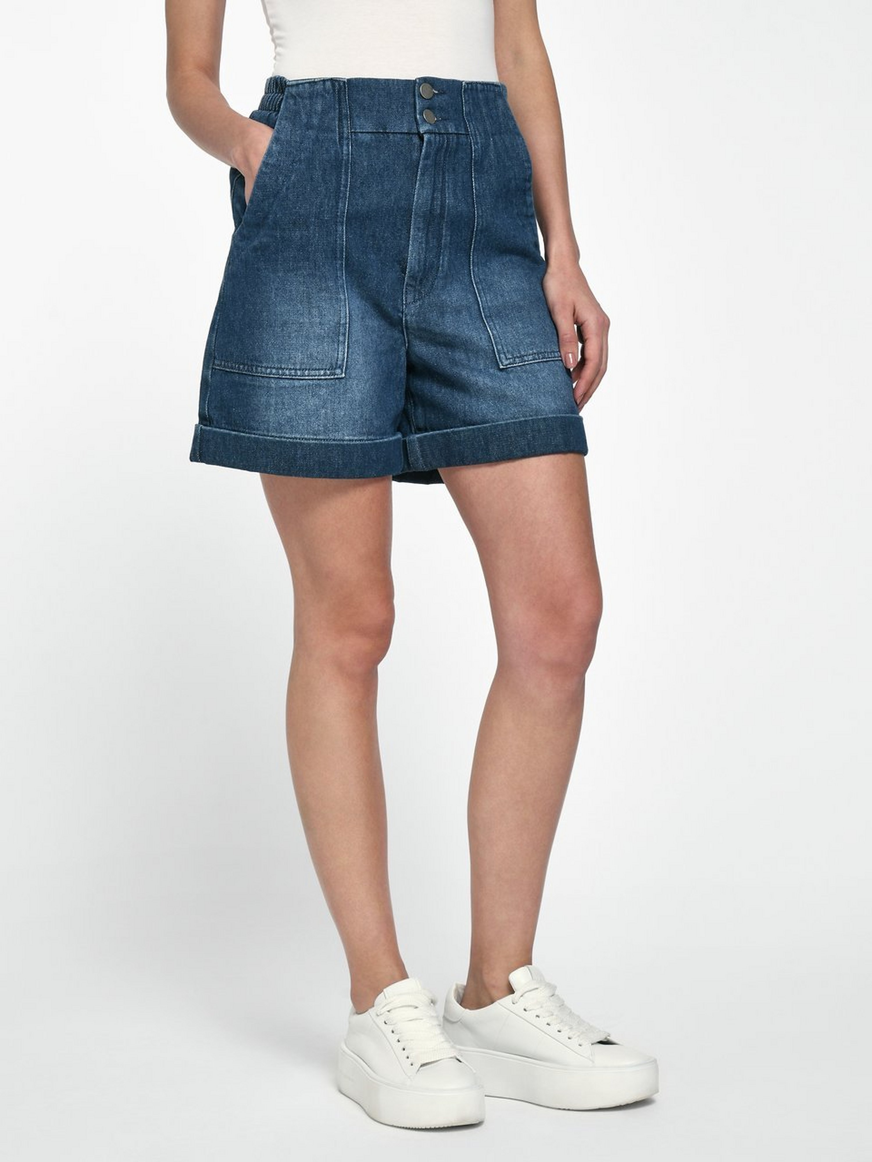 Jeans-Bermudas