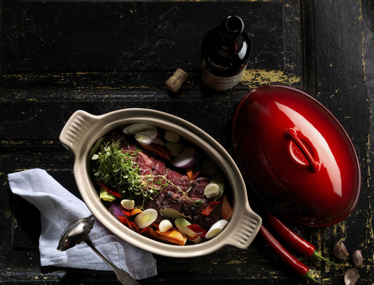 Le Creuset Oval stegeso 36 cm, Cerise Cerise