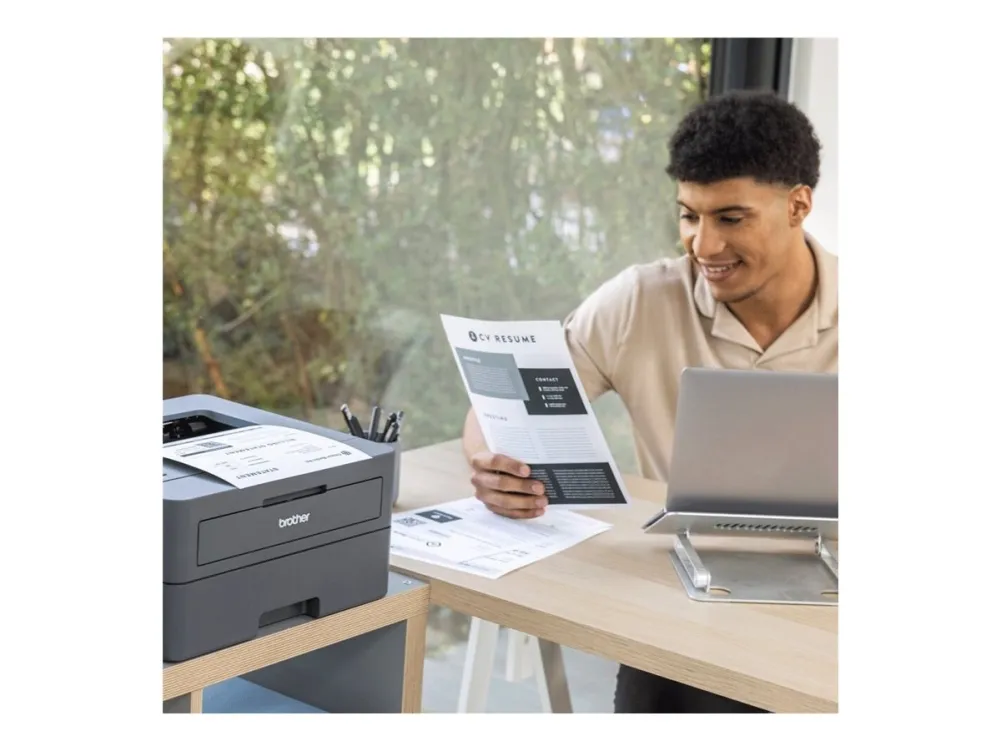 Brother HL-L2447DW - Printer - S/H - Duplex - laser - A4/Legal - 1200 x 1200 dpi - op til 32 spm - kapacitet: 250 ark - USB 2.0, LAN, Wi-Fi(n)