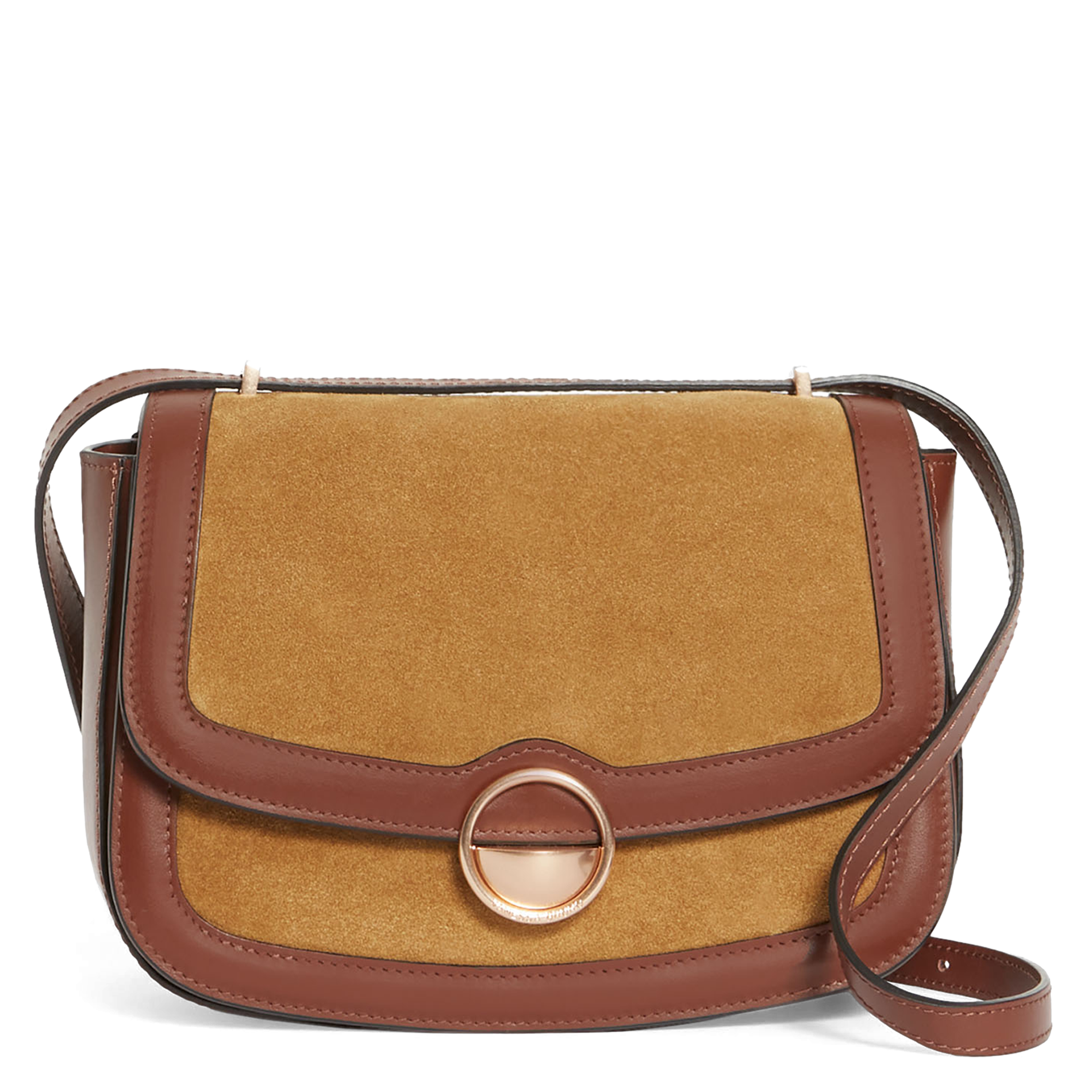 Sac bandoulière en cuir | Marron