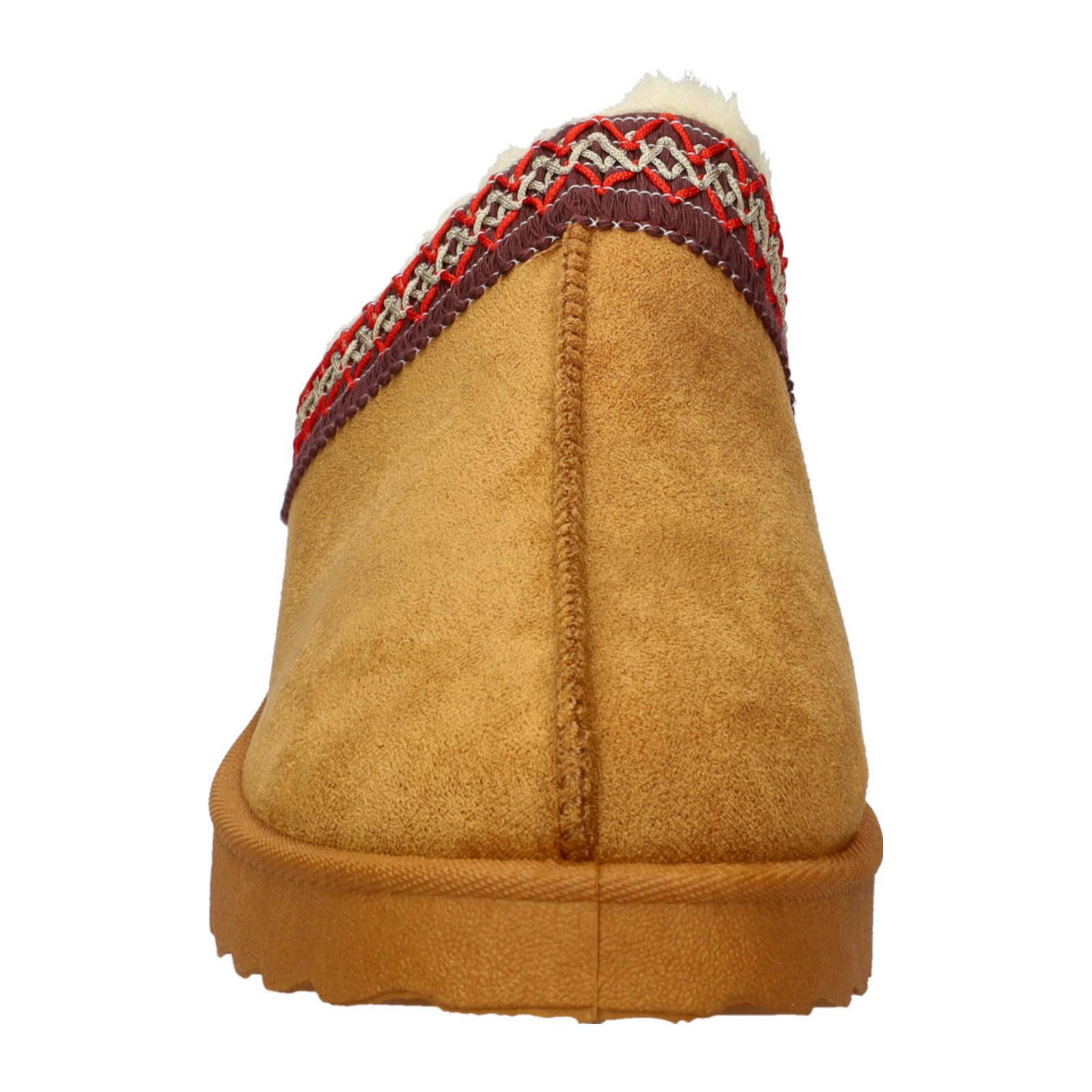 Nelson Home suède pantoffels cognac
