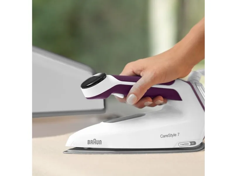 Braun CareStyle 7 IS 7266 - Dampstrygejern med automatisk afbrydelse - såleplade: EloxalPlus FreeGlide 3D - 2700 W - violet