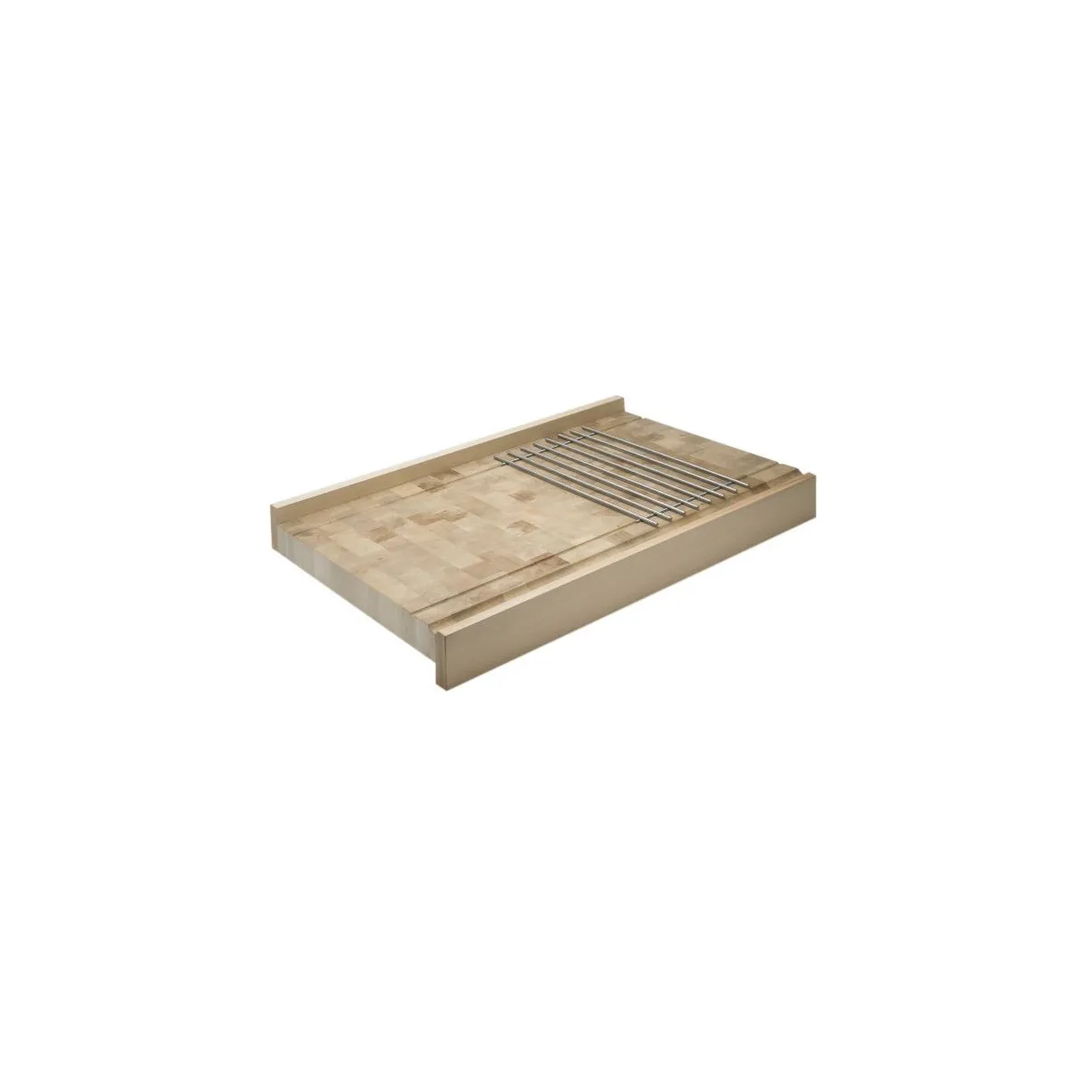 Chabret Plan de Travail Bois + Grille 80x60 cm