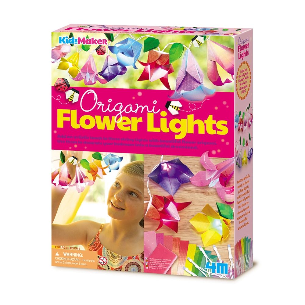 4M KidzMaker - Origami Blumen Lichterkette