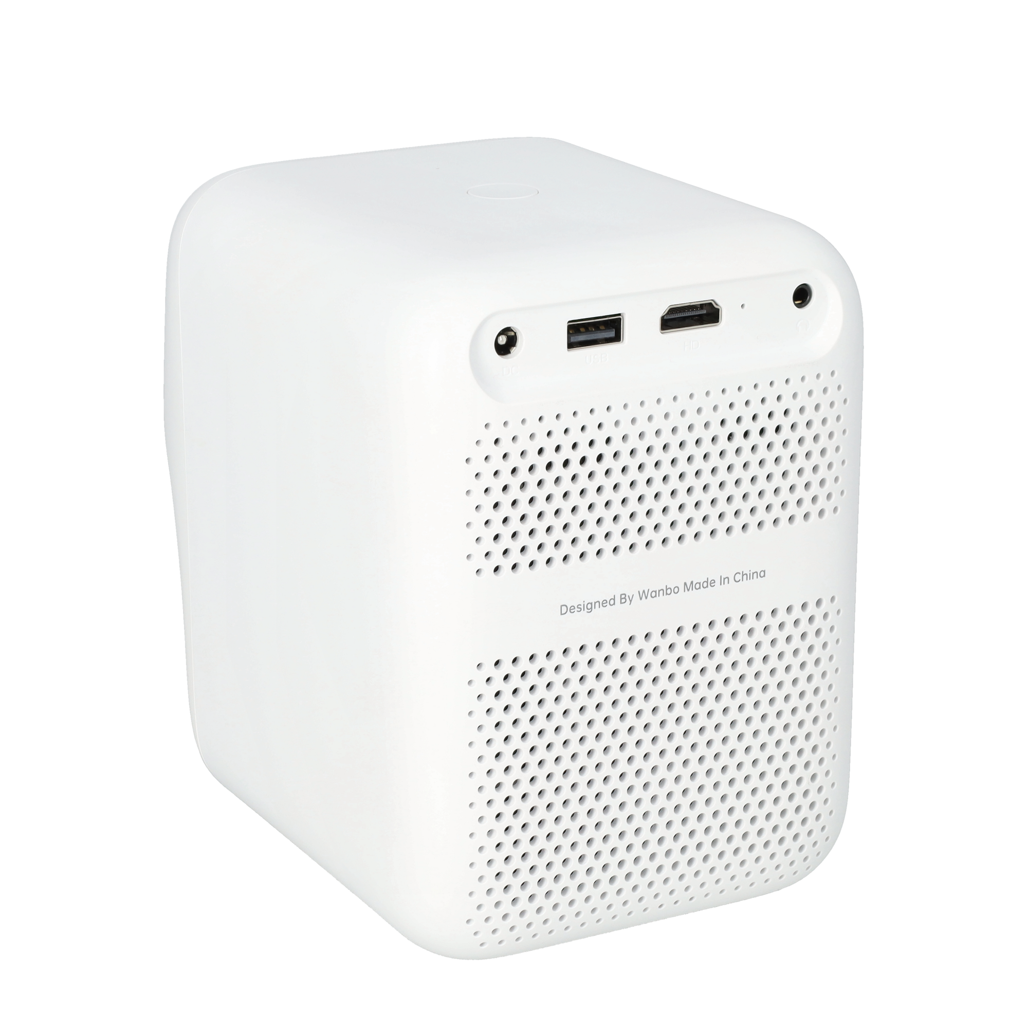 Wanbo T2 Max (New) Multimedia LED Projektor Beamer Heimkino 1080p Full HD / HDMI / Wifi / USB A / 3.5mm Klinke und Fernbedienung - Weiss