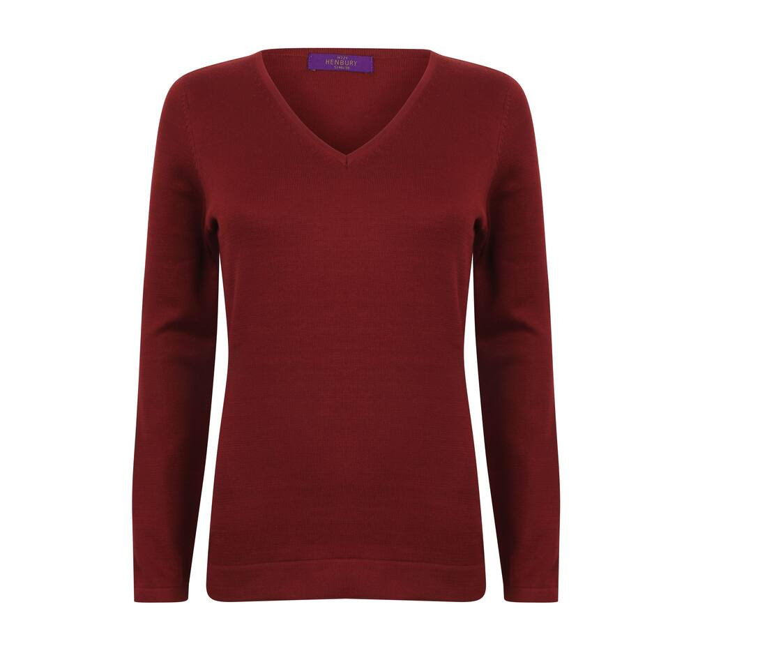 HENBURY HY721 - Pull Élégant Femme Col V Henbury Confort