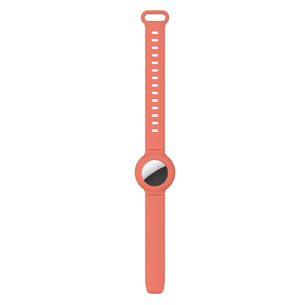 Apple AirTag Silikon Sport Armband (Gelenkumfang 140-220mm) - Rot