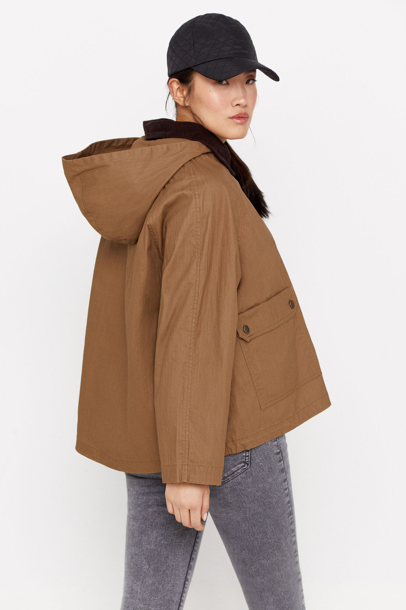 parka curta encerada