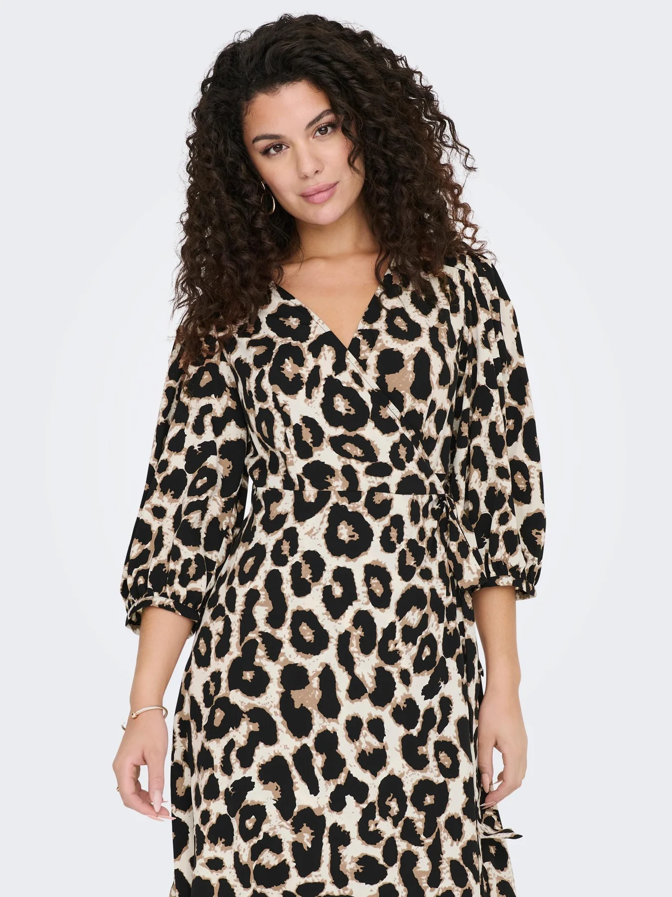 Only Onlolivia 3/4 Wrap Midi Dress