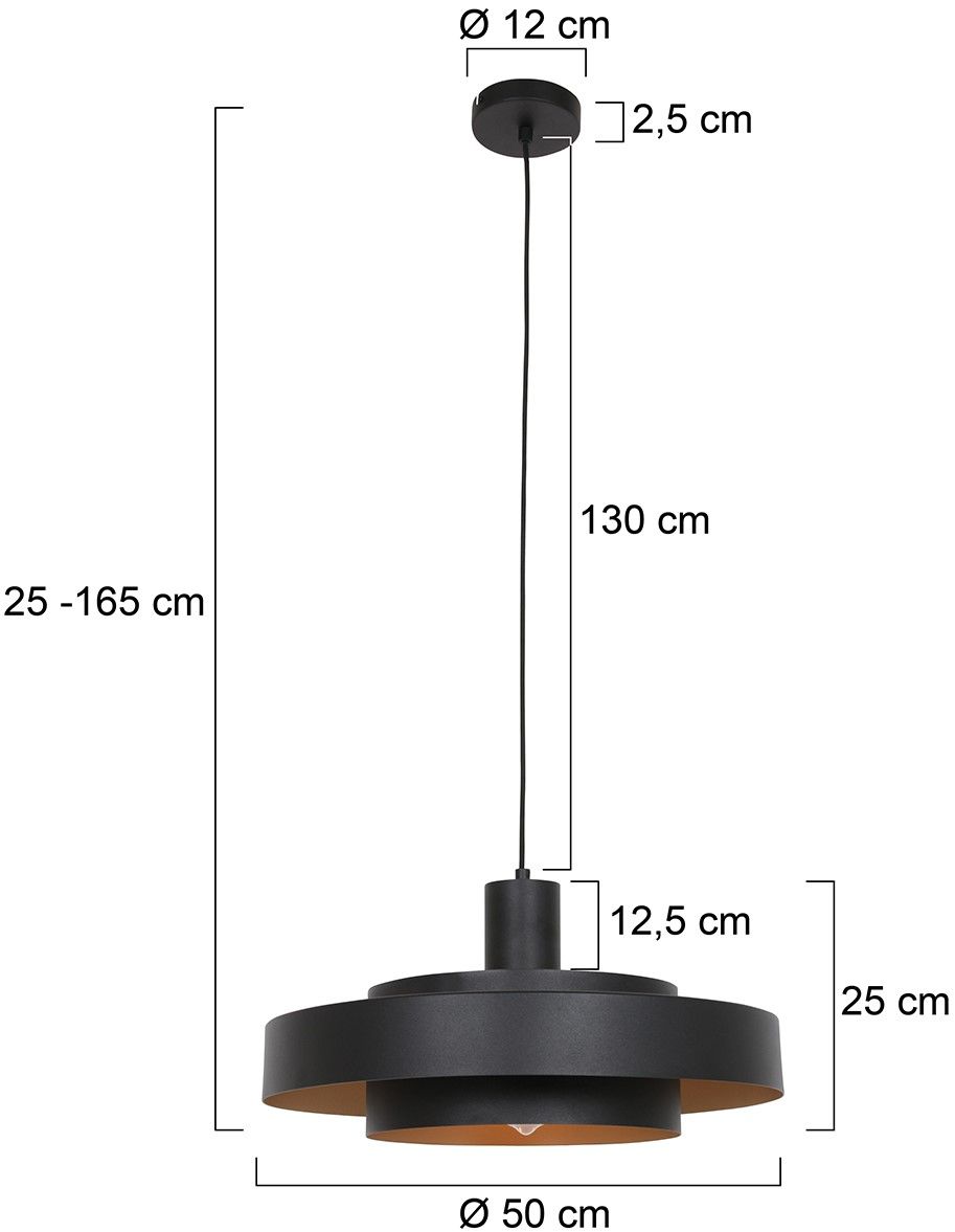 Hanglamp 3329ZW Flinter ⌀50  cm