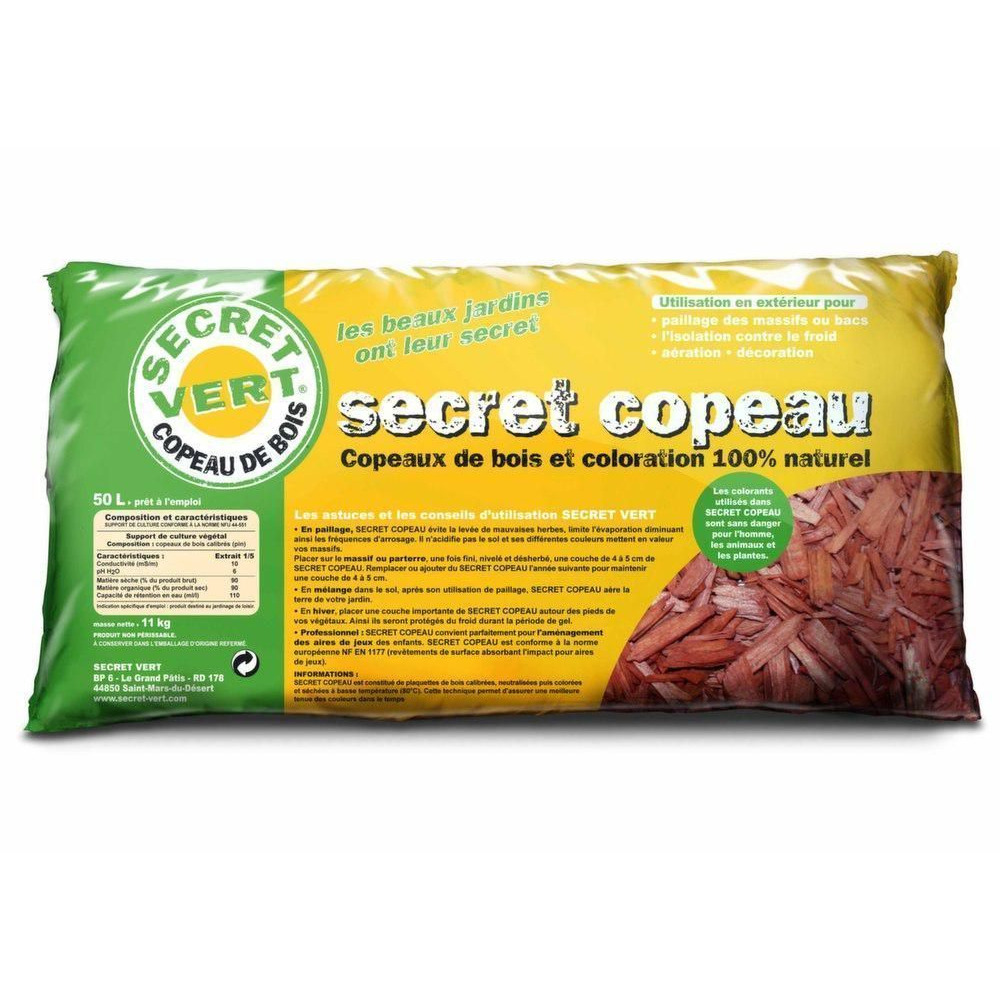 Paillis copeaux rouges 11kg lot de 10