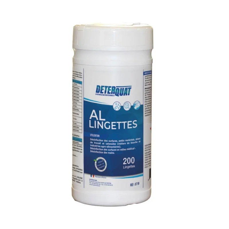 DETERQUAT - Lingettes désinfectantes Déterquat AL