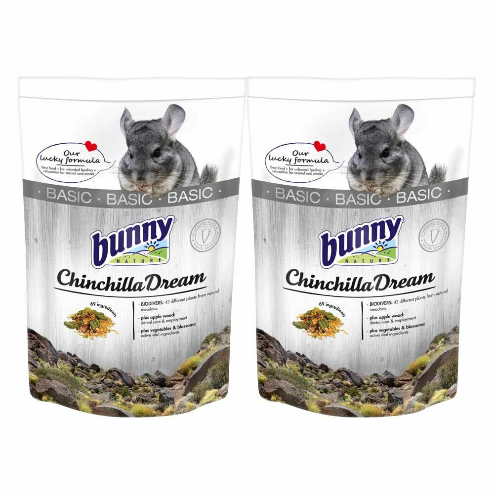 2x Bunny Nature Chinchilladroom Basic1,2 kg