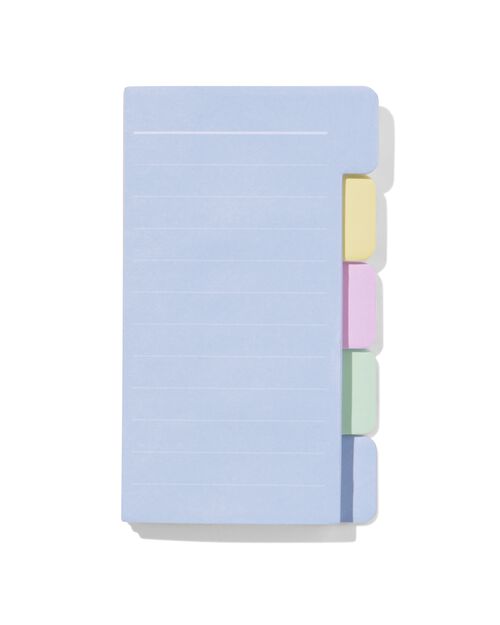 mémos autocollants avec intercalaires 7x12 - 100 feuillets