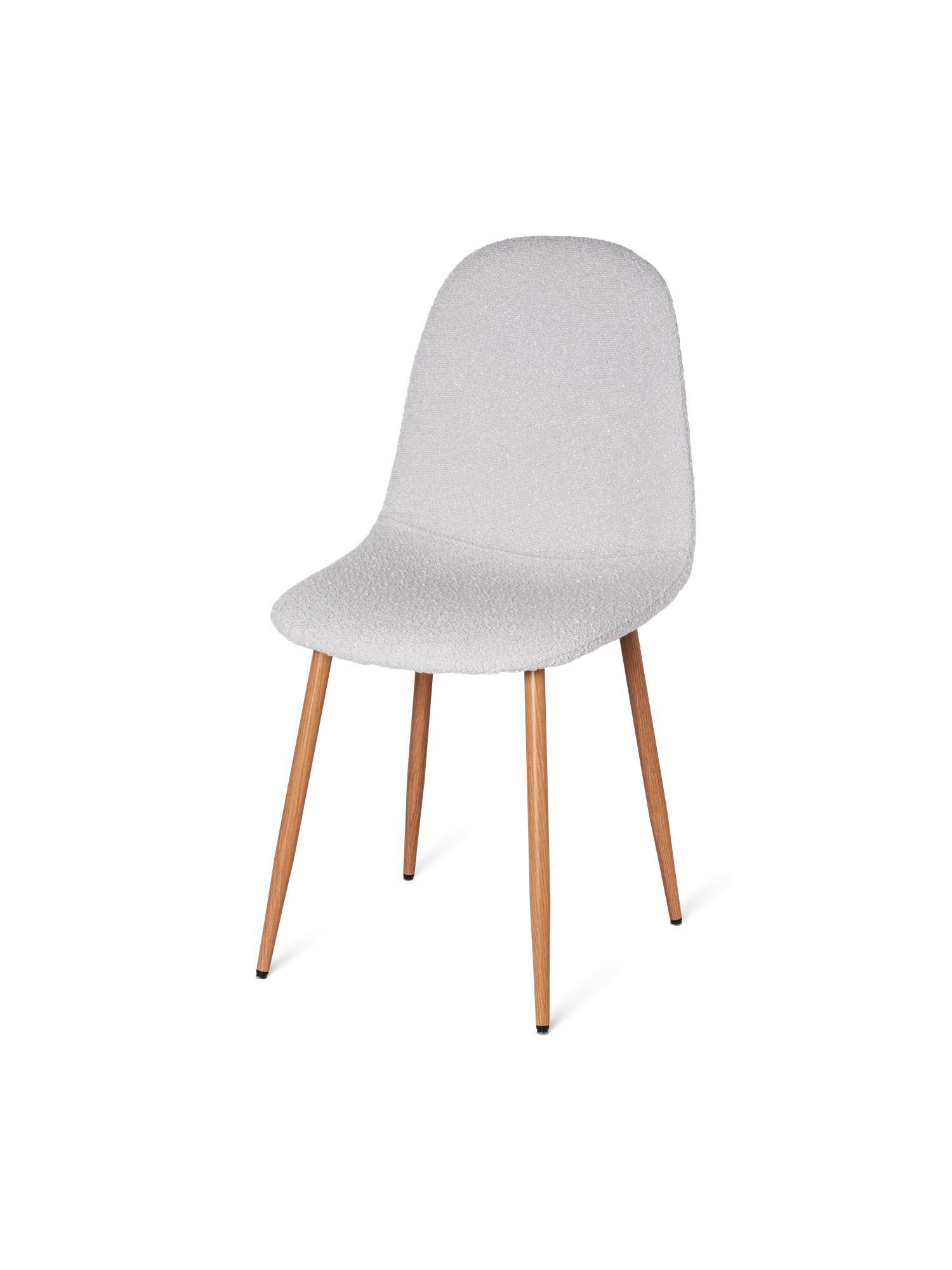 Stol i boucléstof | 52,5 x 44,5 x 89 cm. | Silver Grey