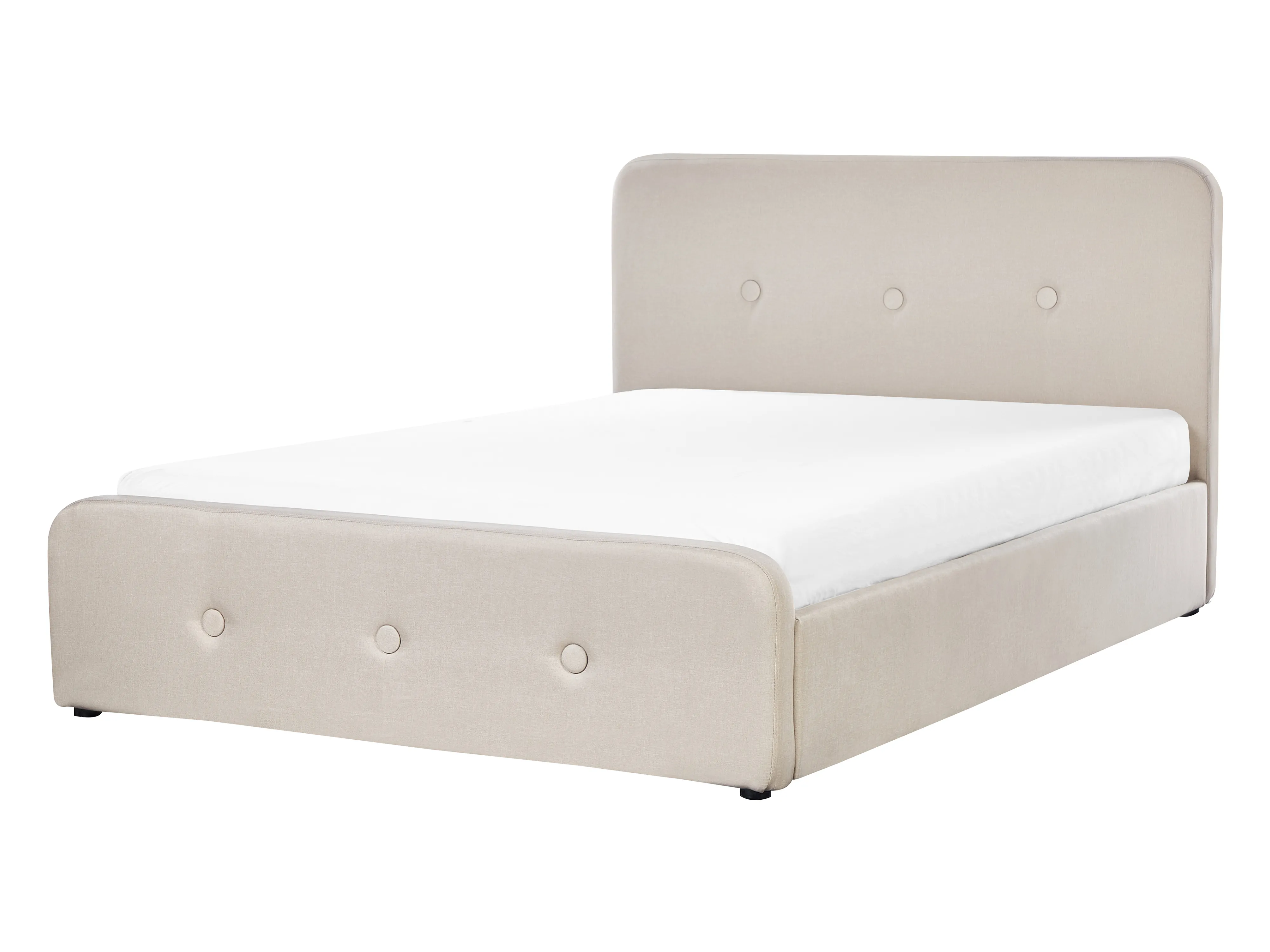 Bed met opbergruimte Stof RENNES 140 x 200 cm Beige