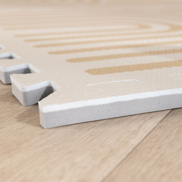 Foam Puzzelmat - Alfie XL Grid Beige