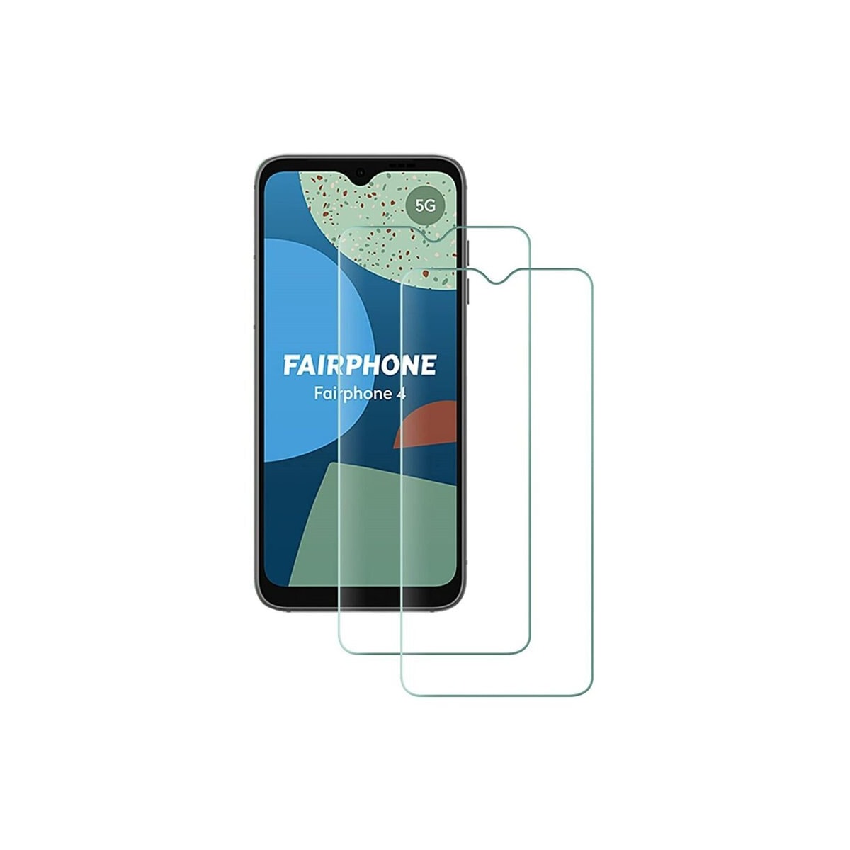2-Pak Herdet glass skjermbeskytter Fairphone 4