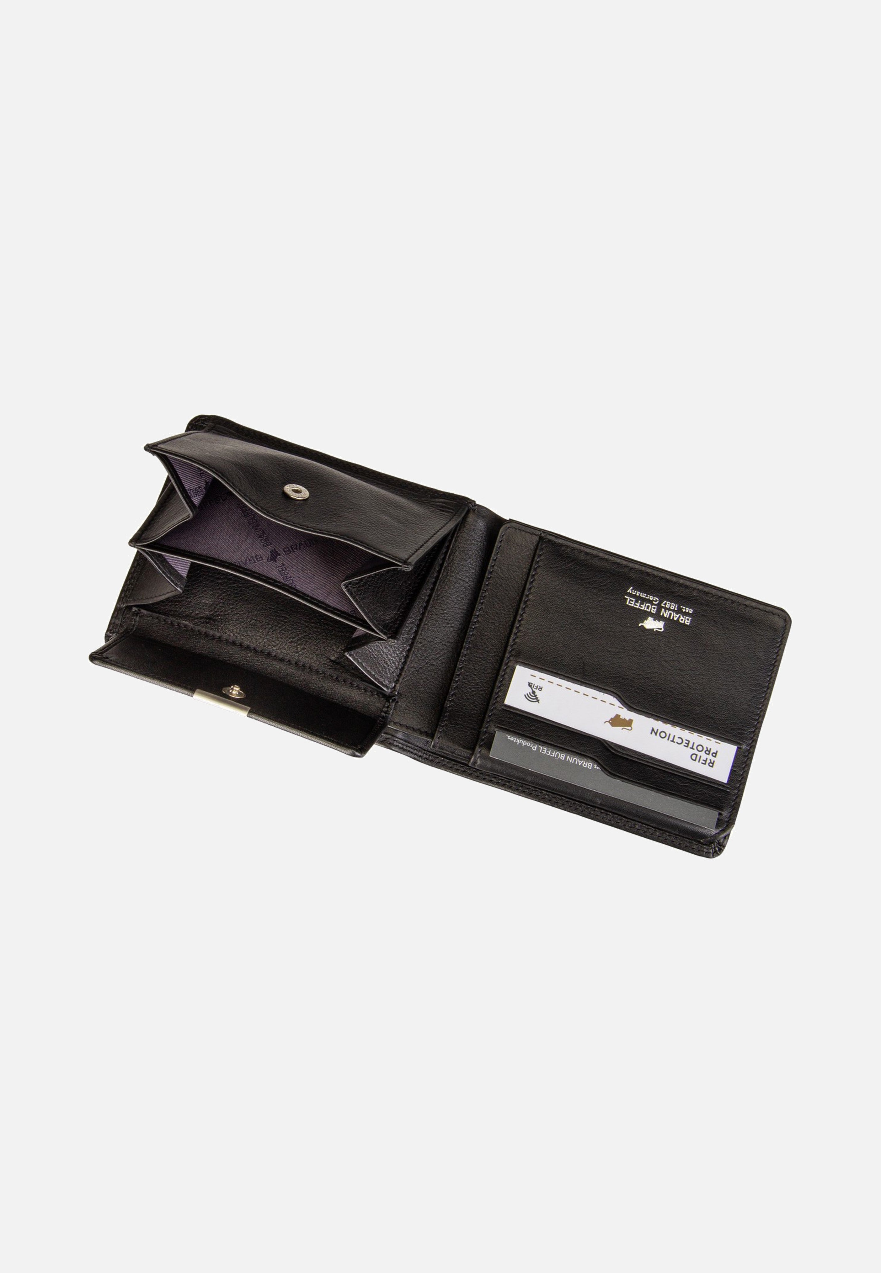 Golf RFID Coin Wallet 8Cs Black - Portemonnaie
