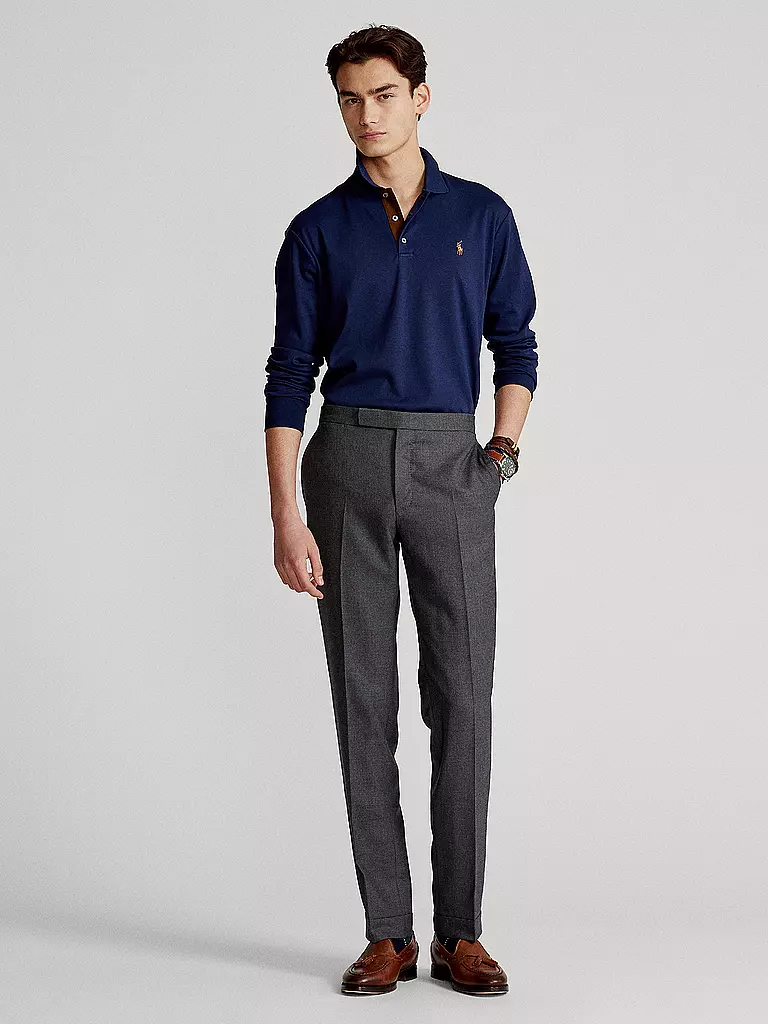 POLO RALPH LAUREN Poloshirt Custom Slim Fit dunkelblau