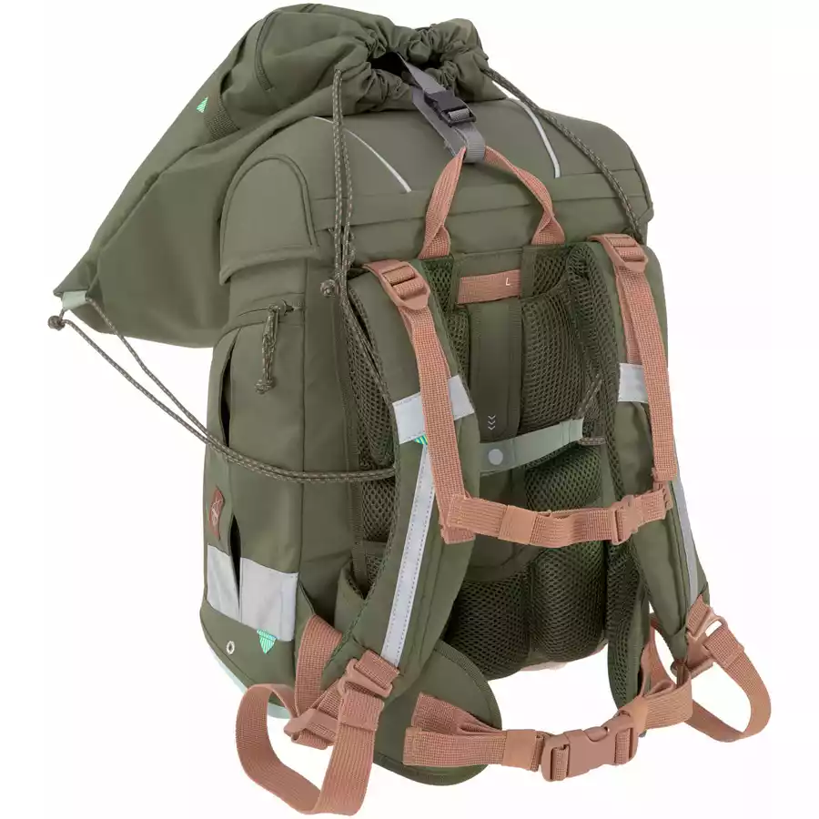 LÄSSIG Schulranzen-Set 7-tlg. Boxy Unique olive
