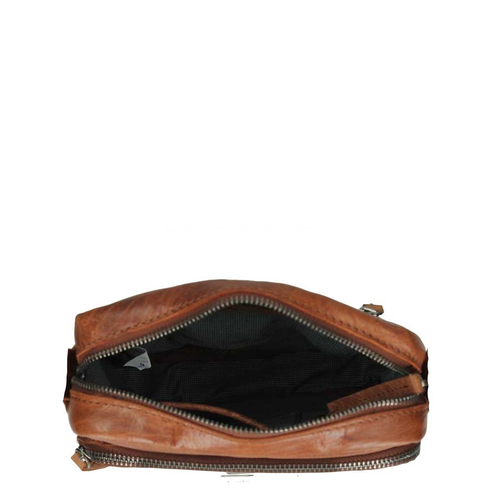 Spikes & Sparrow Bronco Casual Schoudertas brandy