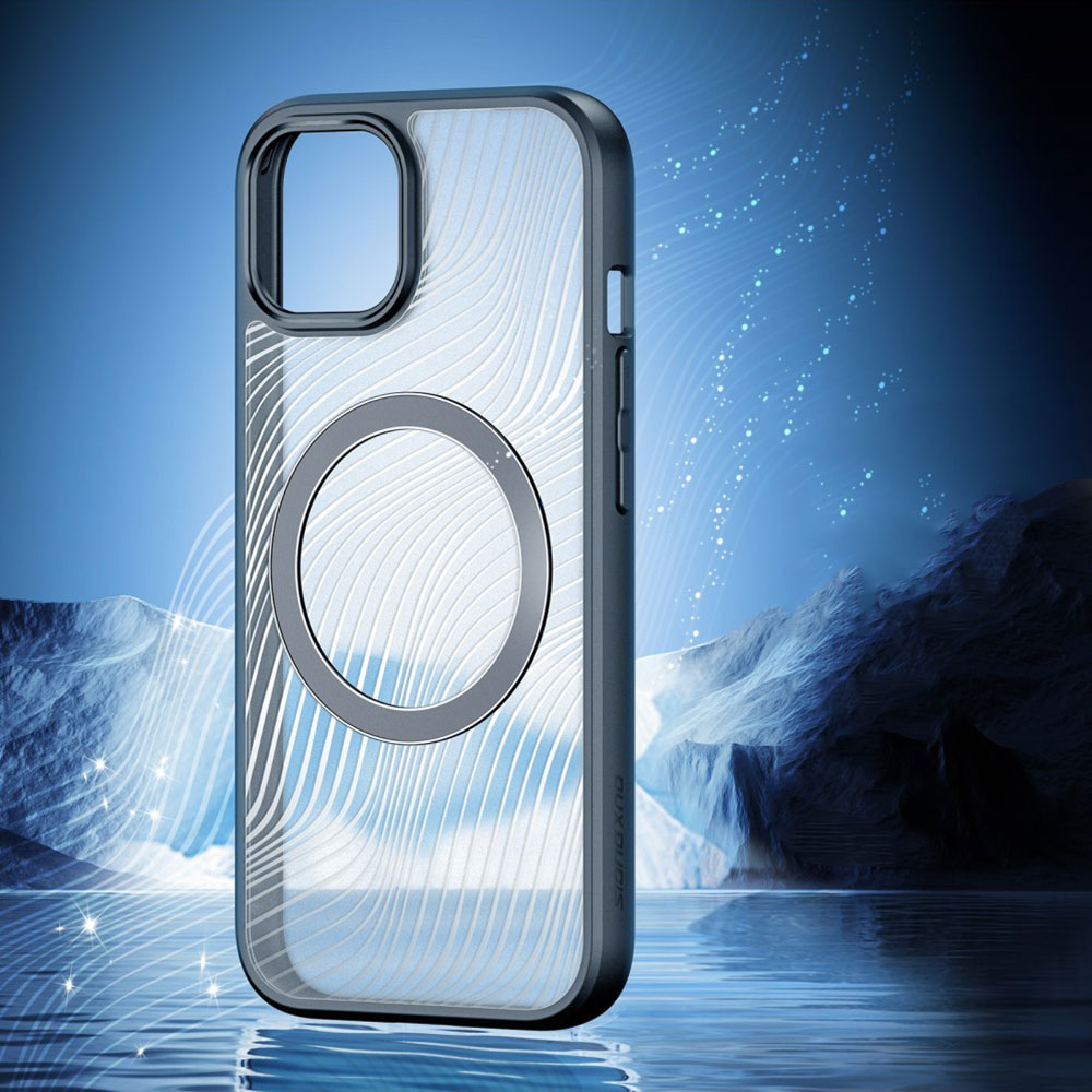 iPhone 15 Pro MagSafe Hybrid Hardcase Hülle TPU Bumper   Kunststoff Rückseite mit Kameraschutz - Schwarz / Transparent