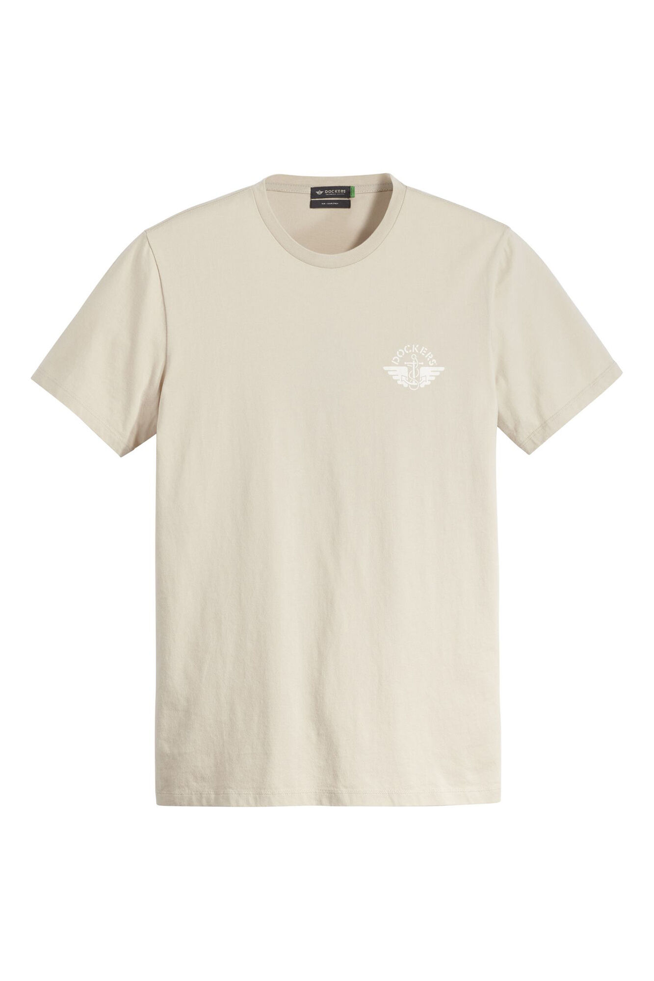 Camiseta Slim Fit com Logo - Marfim