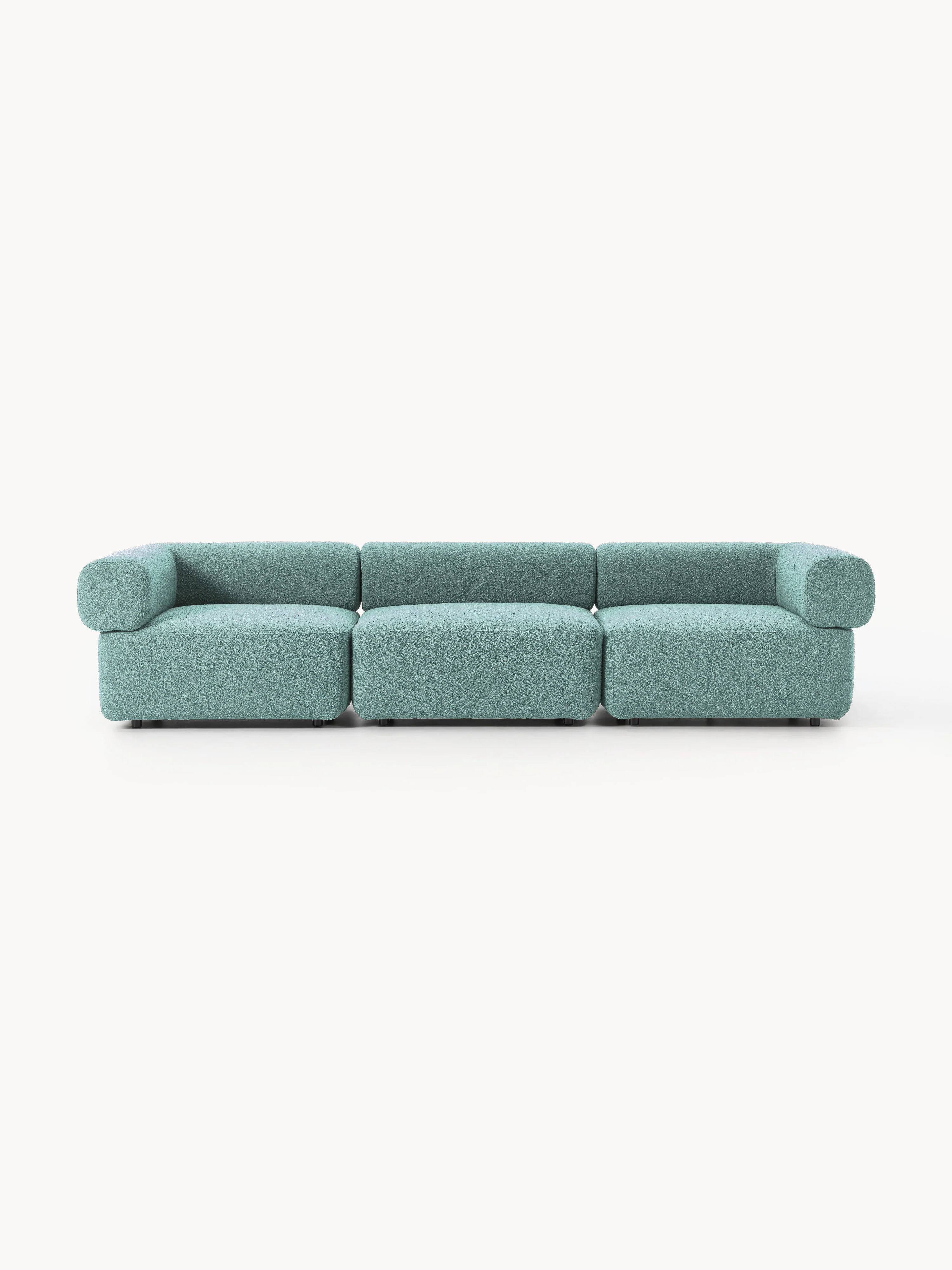 Modulaire bank Anton (4-zits) van bouclé