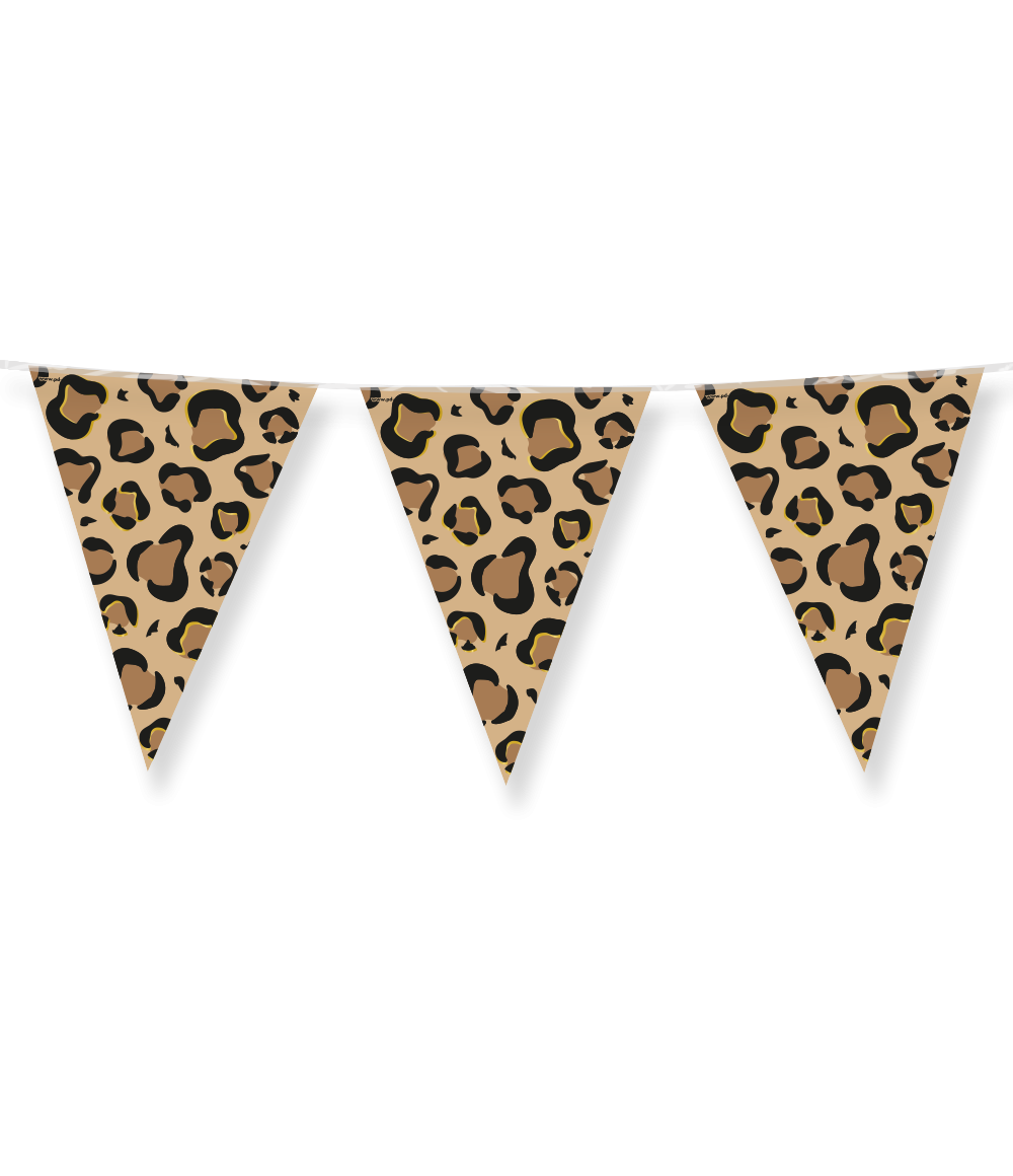 Bruin Zwarte Slinger Panter Print 10m