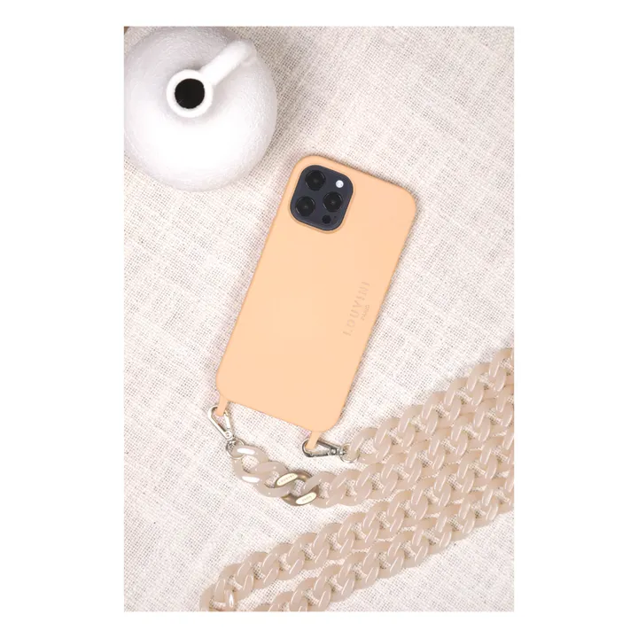 Louvini Coque Milo en plastique recyclable avec Magsafe | Rose pêche