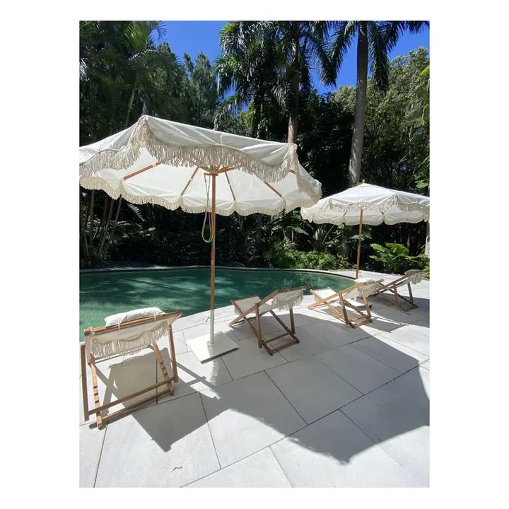 Business & Pleasure Co. Pied de parasol | Blanc