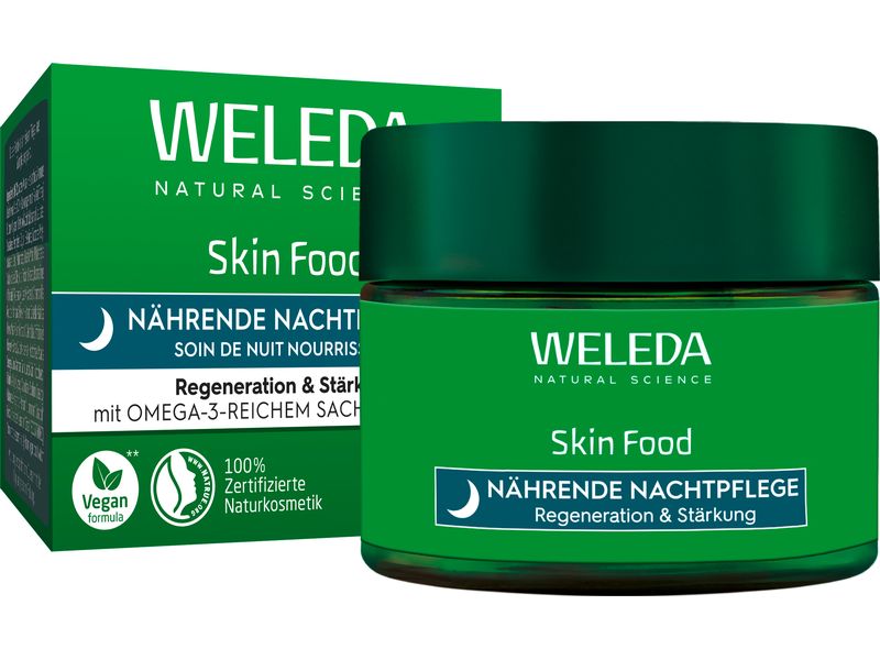 WELEDA Nachtcrème Skin Food Nährend 40 ml Natürliche Nachtpflege für seidig-weiche Haut